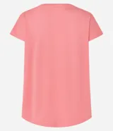 Remera manga corta de microfibra color marrón, de escote redondo y calce cómodo, marca Get Over.