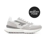 Championes Hi-Tec Dam Lady, color gris y blanco, con tecnología Memory Foam.