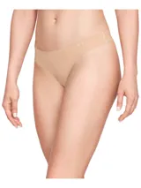 Bombacha tipo tanga de corte láser, confeccionada en tejido suave y elástico, diseñada para un ajuste invisible bajo la ropa deportiva.