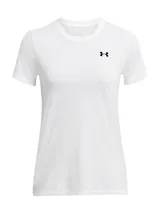 Remera deportiva Under Armour de corte holgado, manga corta y cuello redondo. Confeccionada en tejido técnico de secado rápido con tecnología de control de olores y logo de la marca estampado en el pecho.