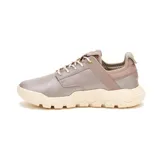 Sneaker Caterpillar modelo Hex Lite, color malva metalizado con suela de plataforma color crema. Presenta cordones al tono, logo de la marca en el lateral y en la lengüeta, con diseño ergonómico y suela de EVA para mayor tracción.