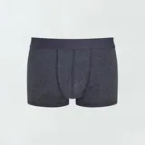 Pack de tres bóxers de algodón color gris oscuro con cintura elástica.