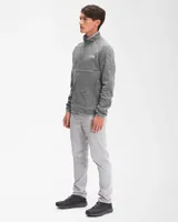 Chaqueta gris de polar The North Face Canyonlands con cierre frontal completo, cuello alto, bolsillos laterales con cierre y logo bordado en el pecho.