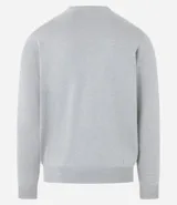 Buzo de tejido de punto con cuello redondo, mangas largas y puños acanalados. Diseño liso y minimalista de la marca Marfinno.