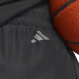 Short deportivo adidas de la línea Anthony Edwards, color negro con detalles reflectantes en los laterales y cintura elástica con cordón ajustable.