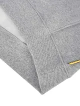 Buzo gris con capucha para hombre, con logo de Curry en el pecho y bolsillo tipo canguro.