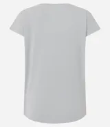 Remera deportiva Get Over de microfibra texturizada color rojo, con mangas cortas, cuello redondo y corte holgado.