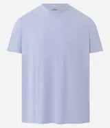 Remera masculina Get Over de poliamida con tecnología Dry, color celeste, cuello redondo, manga corta y estampa lettering en el pecho.