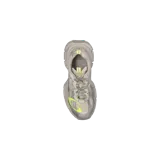 Championes Balenciaga 3XL de efecto desgastado, en tono gris con detalles en verde flúor, diseño voluminoso y suela exagerada.