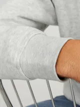 Buzo de cuello redondo y manga larga con puños acanalados, confeccionado en tejido de punto de bucle con calce relajado.