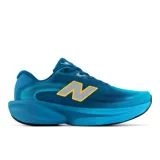 Championes de running New Balance Ellipse V1, color azul con suela de goma y logo N en gris con borde amarillo. Confeccionados con parte superior de malla técnica transpirable y entresuela Fresh Foam X.
