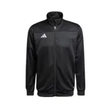 Conjunto deportivo Adidas Tiro 25 negro, compuesto por campera con cierre y pantalón largo.