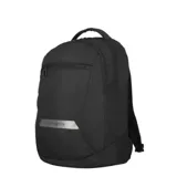 Mochila Samsonite modelo Acceleration Harlow, color negro, con compartimento principal con cierre, bolsillo frontal con cierre y detalle de placa metálica con logo de la marca.