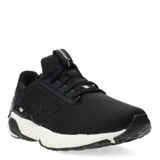 Championes de running New Balance modelo Fresh Foam 1440, color negro con entresuela blanca. Presentan capellada de malla transpirable, cierre con cordones y el logo de la marca en el lateral.