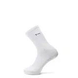Medias de caña media color blanco, con tejido acanalado y logo de la marca Tiffosi bordado en el lateral.