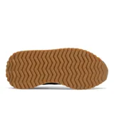 Championes New Balance 237 de dama, color negro con detalles en blanco y rojo. Capellada de malla y gamuza, entresuela de EVA y suela de goma.