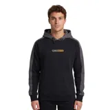 Canguro con capucha de Billabong, color negro con paneles laterales y capucha en gris oscuro. Presenta un bolsillo frontal tipo canguro y logo de la marca estampado en el pecho.