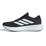 Championes de running Adidas Runfalcon 6, color negro con las tres tiras características en blanco en los laterales y entresuela Cloudfoam blanca.