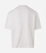 Remera boxy de algodón color negro, con cuello mock neck y mangas cortas, marca Blue Steel.