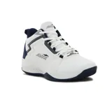 Championes de básquet Avia Oneus para hombre, color blanco con detalles en azul marino y gris.