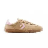 Zapatillas Converse Run Star Trainer color beige con detalles en rosa.