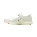 Championes deportivos Skechers modelo Slip-Ins Contour Foam Cozy Fit Golden Hour, color blanco con detalles en dorado rosado. Presentan diseño acolchado y suela con amortiguación.