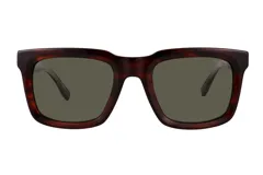 Lentes de sol Azzaro modelo 33096 con armazón de acetato en tono carey oscuro y cristales polarizados en color verde oliva.