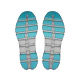 Championes On Running Cloud X5 para hombre, color gris con detalles en verde claro y suela con tecnología CloudTec.
