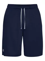 Short deportivo Under Armour Tech Mesh, color azul marino, de corte holgado, ligero y transpirable, diseñado para entrenamiento.
