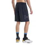 Short deportivo Under Armour Tech Graphic para hombre, color negro con logo estampado en gris.