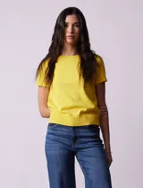 Buzo tejido en hilado fino color naranja, marca Ninety.