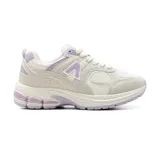 Championes deportivos American Sport modelo Mila, color blanco con detalles en lila.