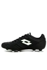 Championes de fútbol Lotto Stadio-MD-M para hombre, color negro con detalles en blanco.
