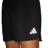 Short deportivo adidas Adi365 Essentials de color negro, con cintura elástica y el logo de la marca estampado en tono plateado en el lateral.