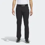 Pantalón de golf Adidas Ultimate365 con corte tapered, color negro, con tecnología de elasticidad en cuatro direcciones y acabado repelente al agua.