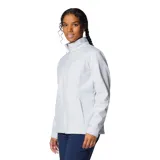 Campera softshell Columbia modelo Kruser Ridge III, color gris claro, con cierre frontal completo, cuello alto, bolsillos laterales con cierre y tecnología Omni-Shield repelente al agua y manchas.