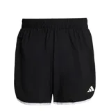 Short deportivo Adidas Run Ess M20 M para hombre, color negro con detalles en blanco en los bordes y el logo de la marca.