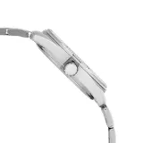 Reloj Casio plateado con esfera dorada, caja de acero inoxidable de 38mm y resistencia al agua de 50m.