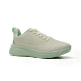 Championes deportivos Hi-Tec modelo Brett, color beige con detalles en rosado y plantilla con tecnología Memory Foam.