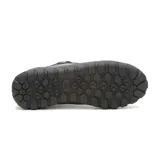 Championes urbanos Caterpillar modelo Hex, color negro con detalles en amarillo. Presentan una capellada de cuero napa, cierre con cordones y una suela de goma robusta con diseño texturizado.
