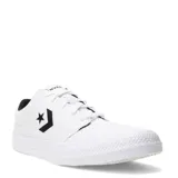 Championes Converse modelo Day One Classic, de corte bajo, confeccionados en lona blanca con detalles en negro. Presentan el logo de la marca en el lateral y suela de goma blanca con textura en la puntera.
