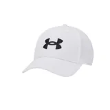 Gorro Under Armour azul con logo bordado en blanco.