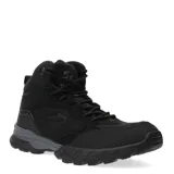 Championes de corte alto tipo botita Topper, color negro, con diseño urbano y deportivo. Presentan una estructura resistente con cordones, suela de goma con relieve para mayor tracción y detalles en material sintético.