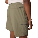 Short cargo de Columbia, color verde oliva, con cintura elástica y cinturón integrado. Cuenta con bolsillos laterales para las manos y bolsillos cargo con cierre de seguridad.