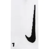 Pack de dos pares de medias invisibles Nike Multiplier negras con logo blanco.