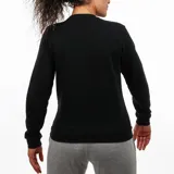 Buzo negro de cuello redondo marca Pony, con logo estampado en el frente.