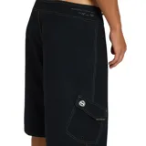Short de baño Billabong modelo Spec Blast Og de 22 pulgadas, color negro, con cordón ajustable en la cintura y costuras a contratono.