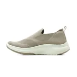 Championes deportivos American Sport modelo Danko sin cordones, color tostado con tejido de punto elástico y suela chunky blanca.