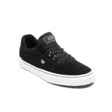 Championes Etnies Joslin Vulc, color negro con detalles en blanco.