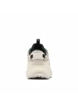 Championes Columbia Terrastride Bc Omni-Grip para mujer, color gris con detalles en celeste y suela en tono tostado. Diseñados para senderismo y uso urbano, combinan tecnología de amortiguación y tracción con un estilo moderno.